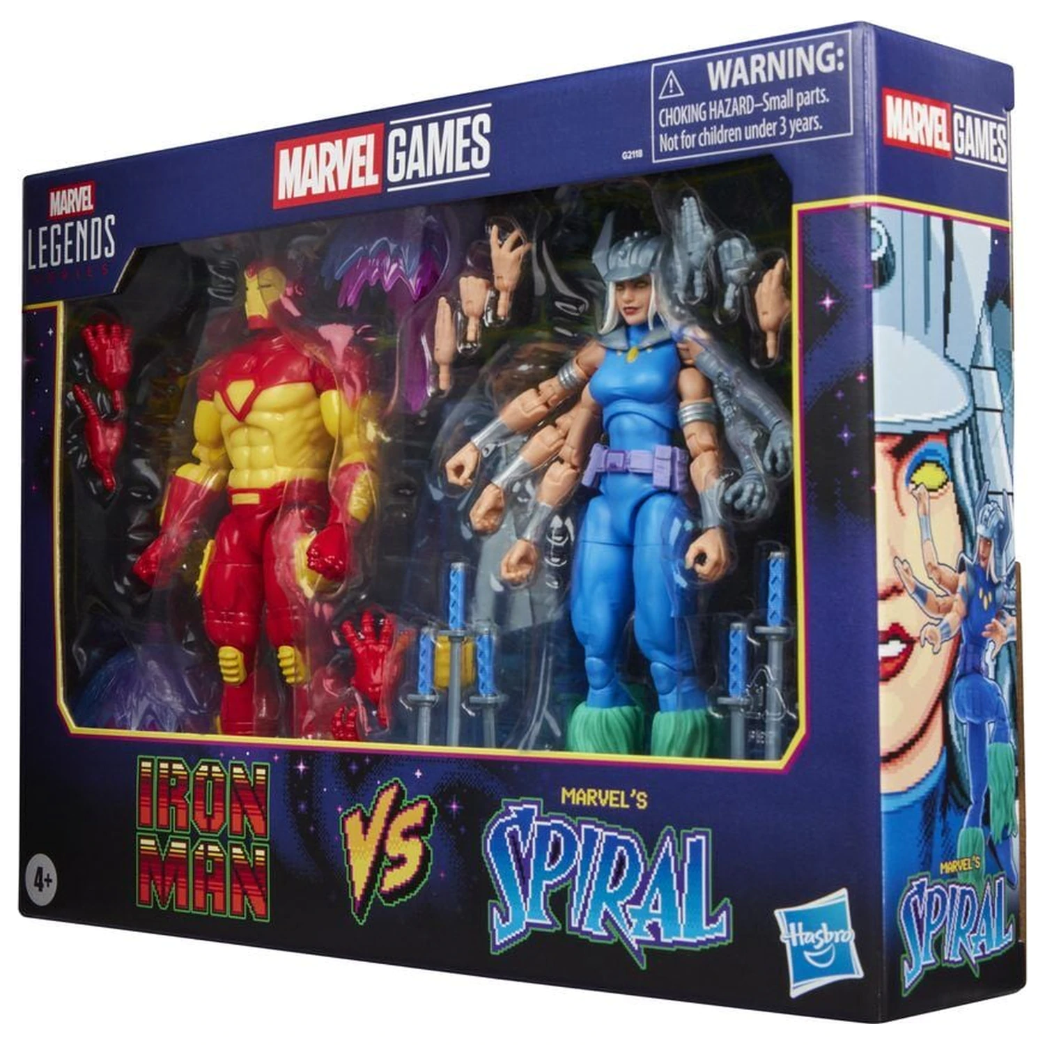 Marvel Games Iron Man Vs Marvels Spiral pack 2 figures 15cm product photo