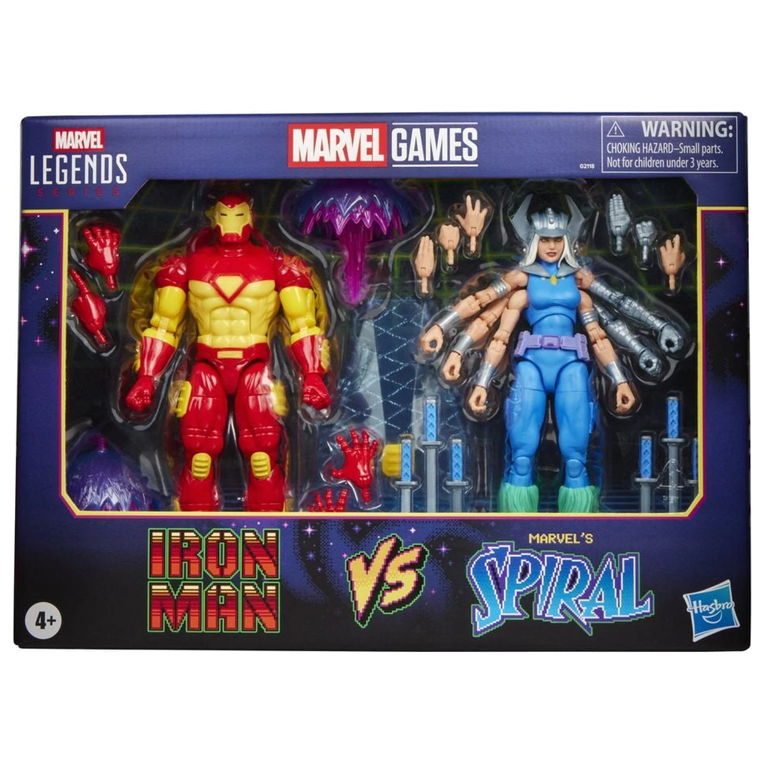 Marvel Games Iron Man Vs Marvels Spiral pack 2 figures 15cm product photo
