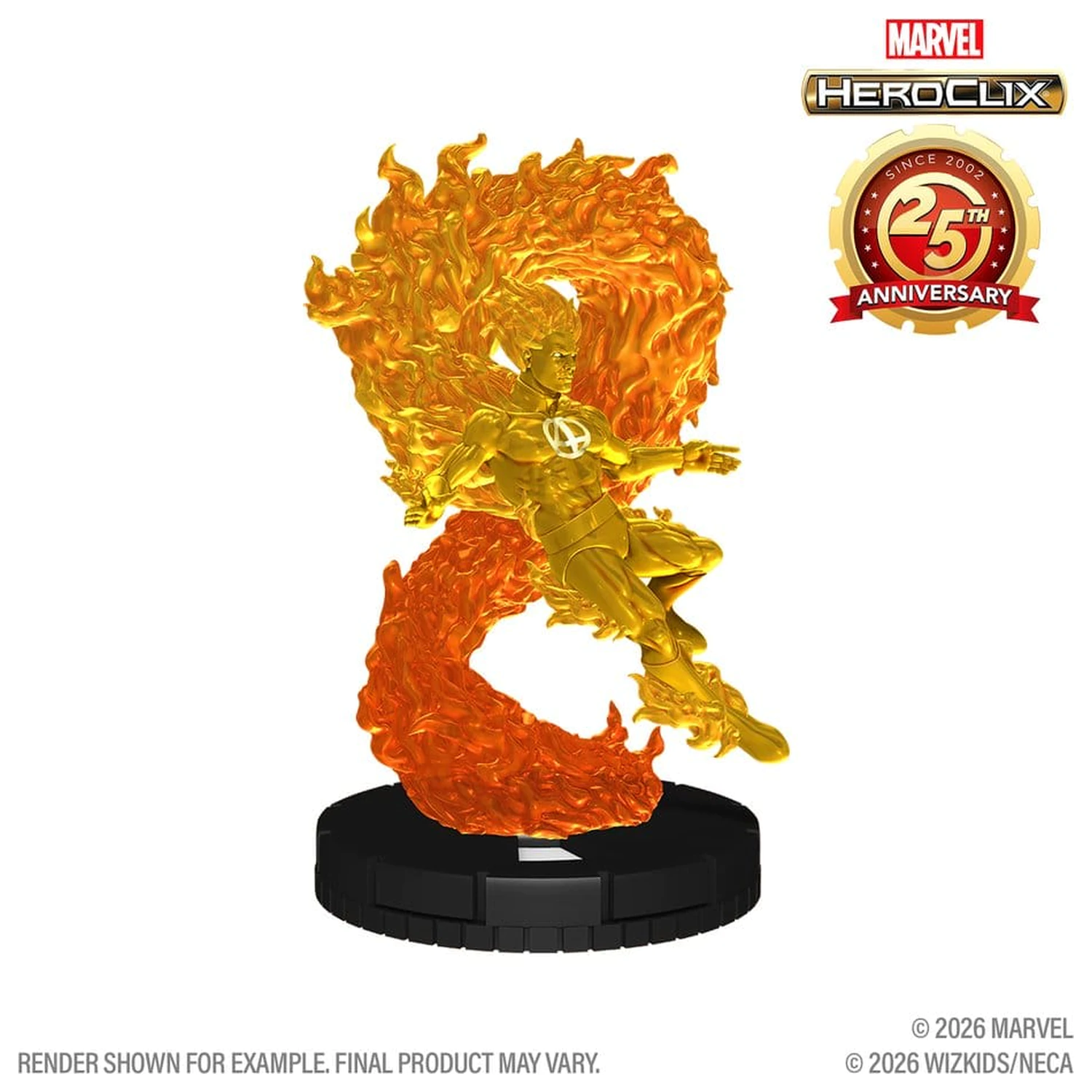 Marvel HeroClix: 25th Anniversary Figure Human Torch 5 cm product photo