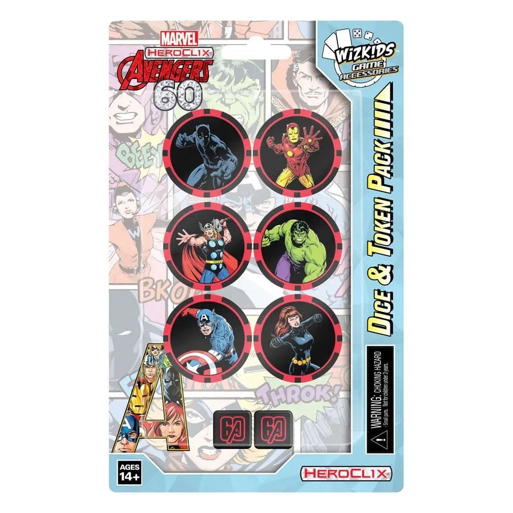 Marvel HeroClix: Avengers 60th Anniversary Dice and Token Pack product photo