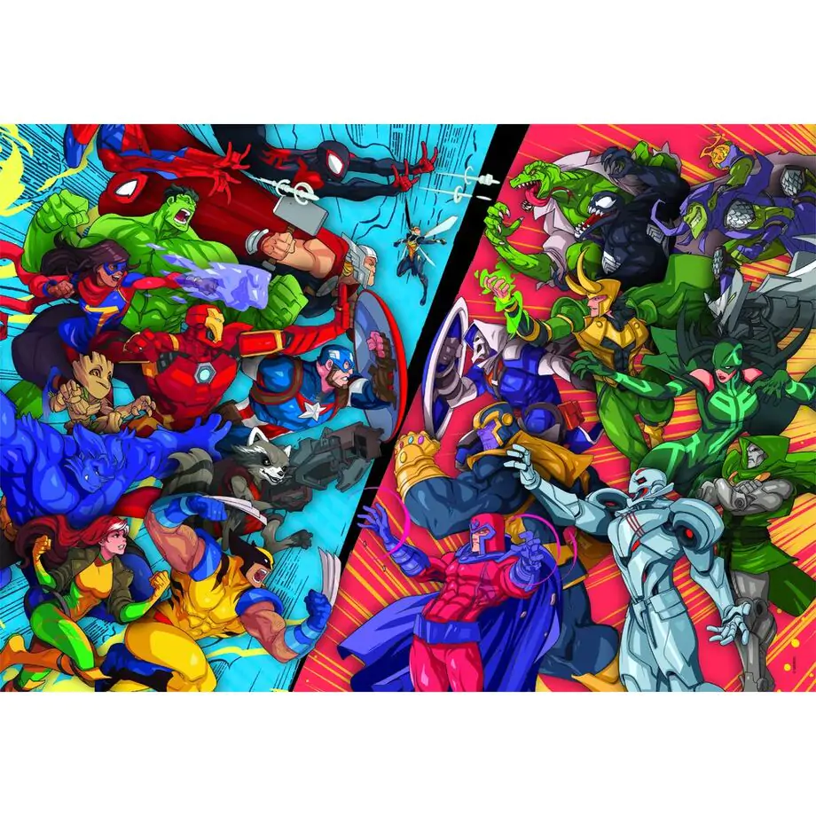 Marvel Heroes vs Villains puzzle 104pcs product photo