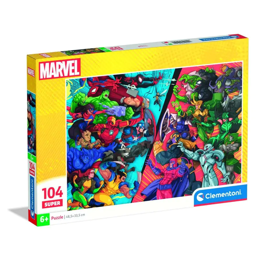 Marvel Heroes vs Villains super puzzle 104pcs product photo