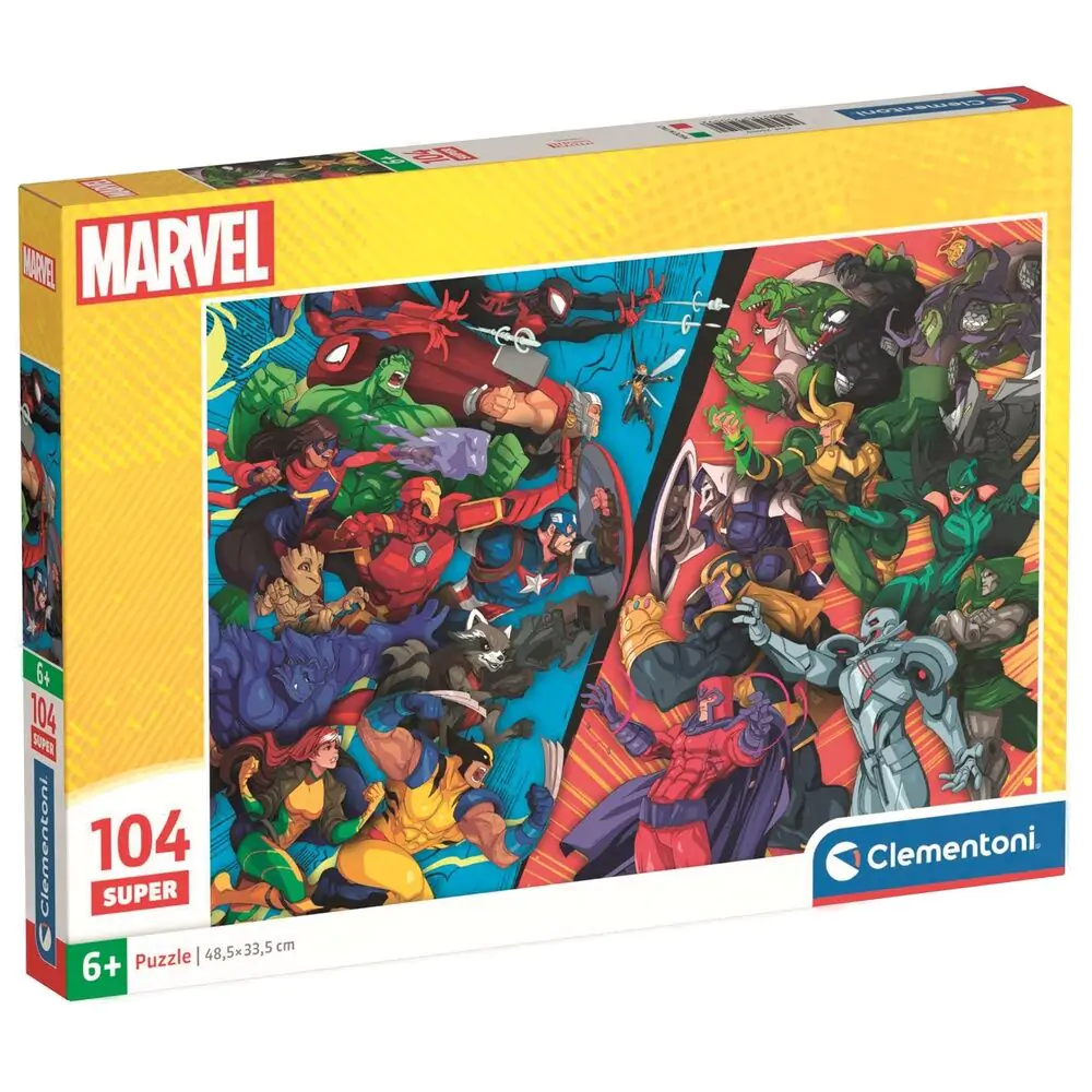 Marvel Heroes vs Villains super puzzle 104pcs product photo