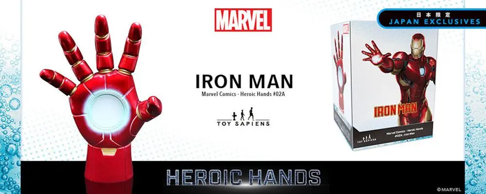 Marvel Heroic Hands  Life-Size Statue #2A Iron Man 23 cm termékfotó