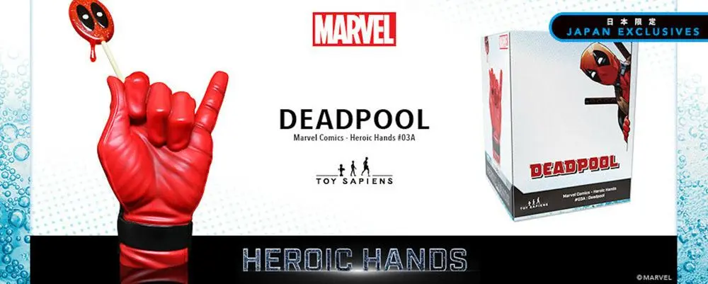 Marvel Heroic Hands  Life-Size Statue #3A Deadpool 25 cm termékfotó