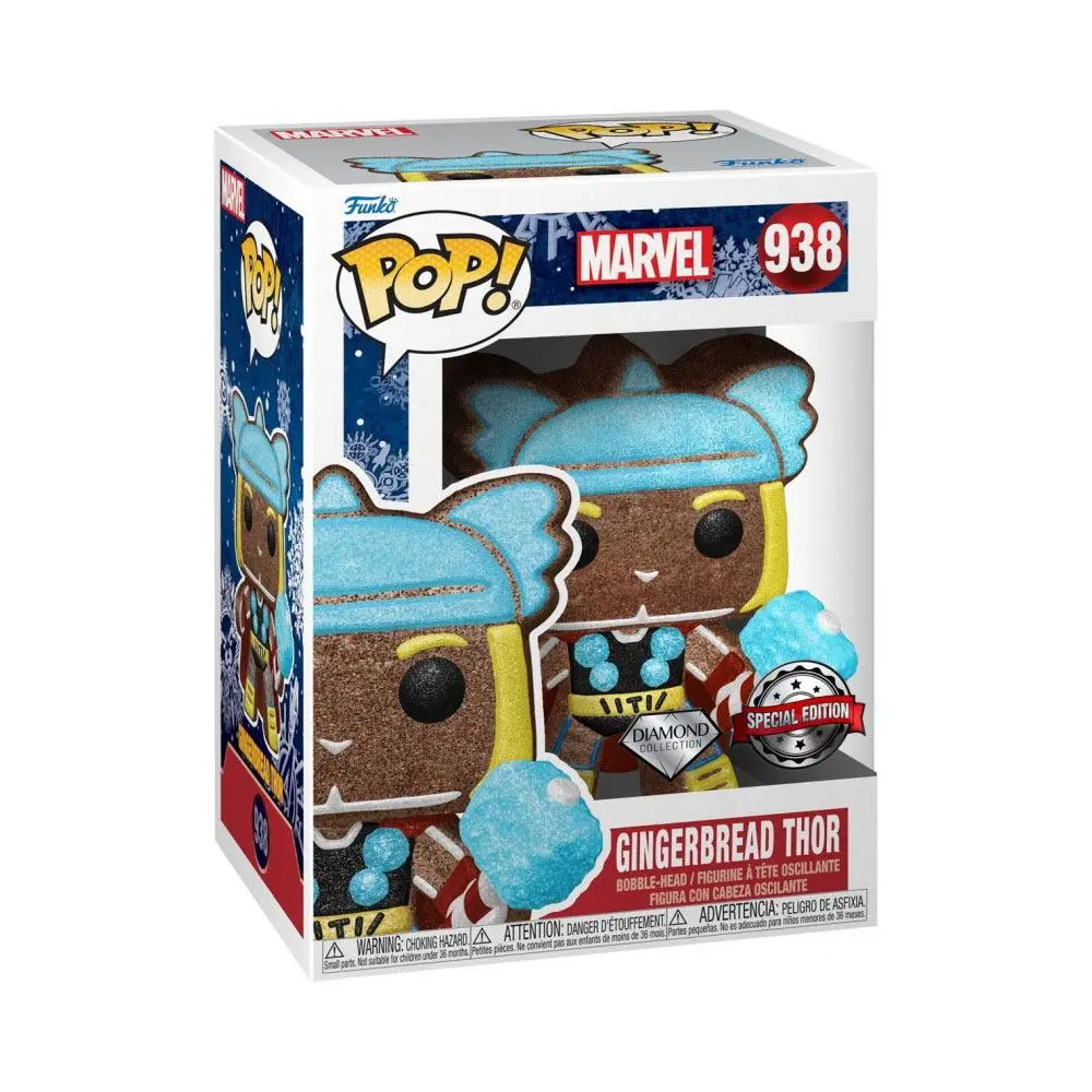 Marvel Holiday POP! Vinyl Figure Thor Glitter Exclusive Diamond Collection 9 cm product photo