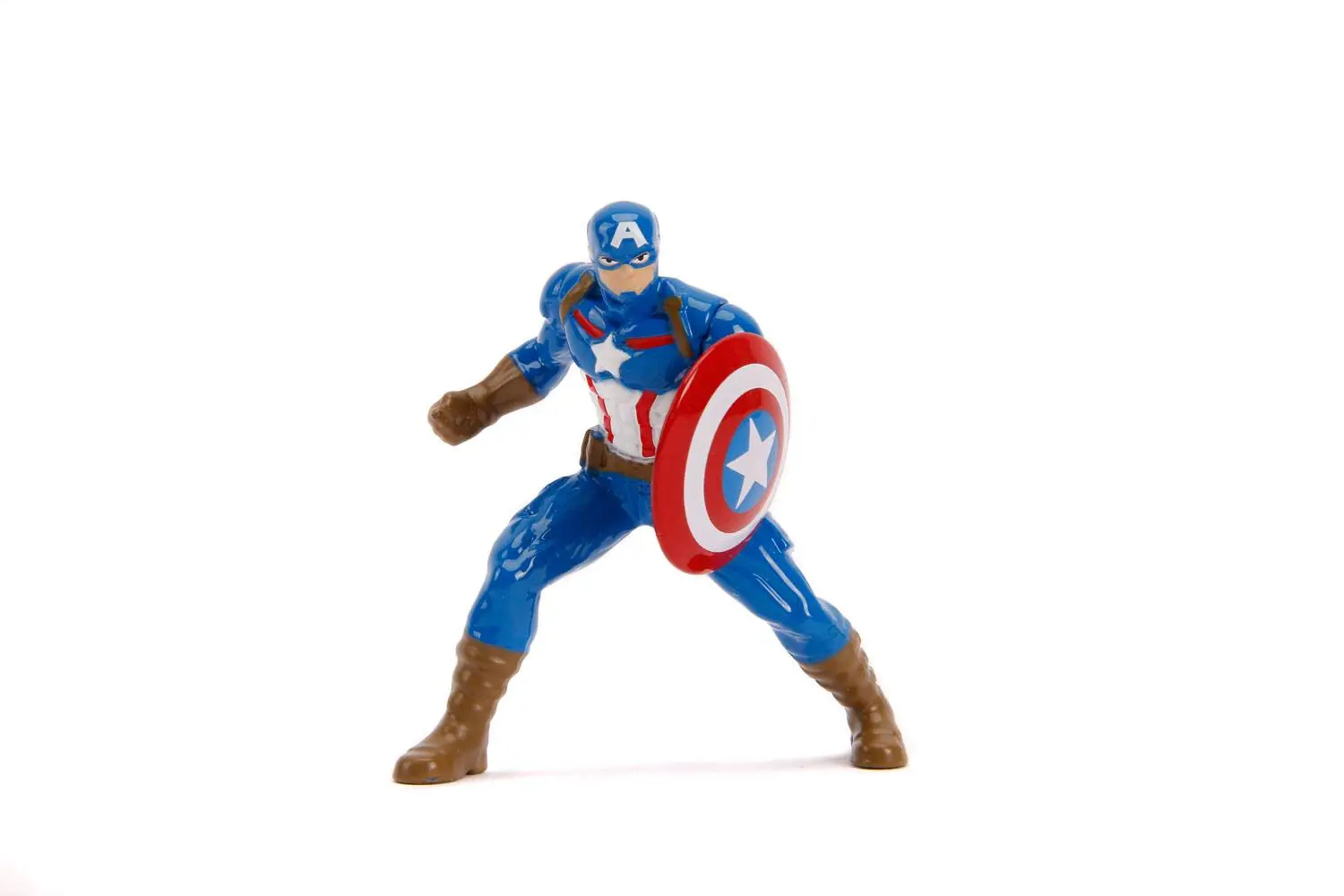 Marvel Hollywood Rides Diecast Model 1/24 2006 Ford Mustang GT with Captain America Figure product photo