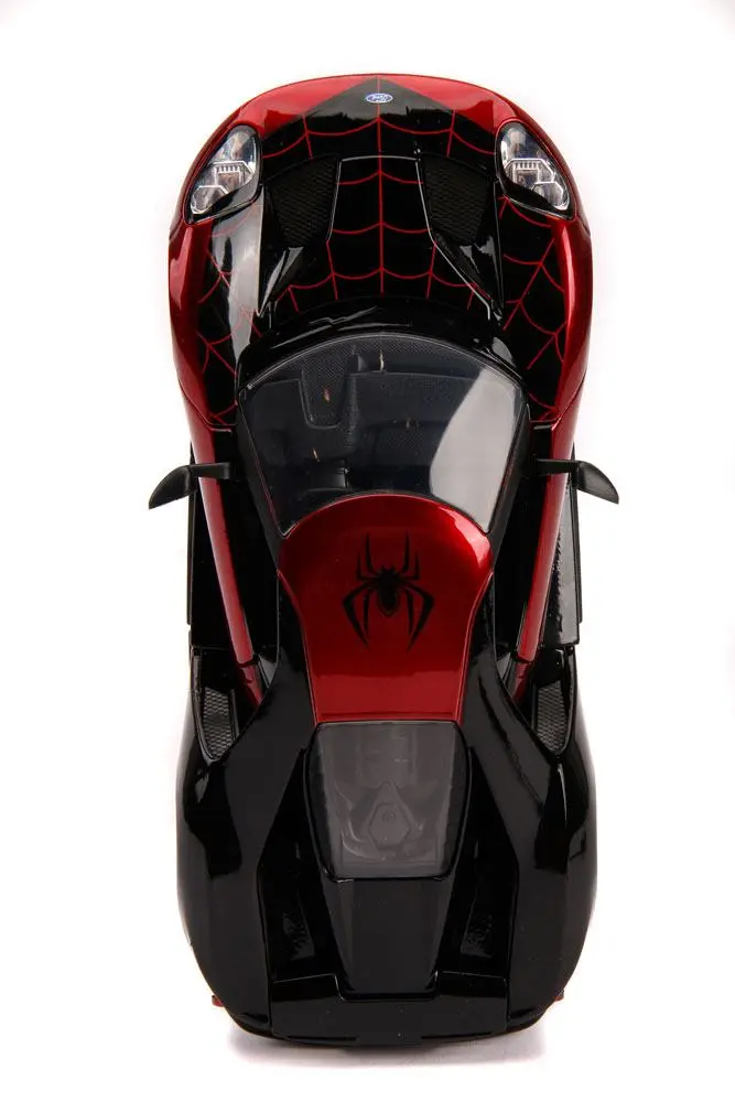 Marvel Hollywood Rides Diecast Model 1/24 2017 Ford GT with Miles Morales Figure product photo