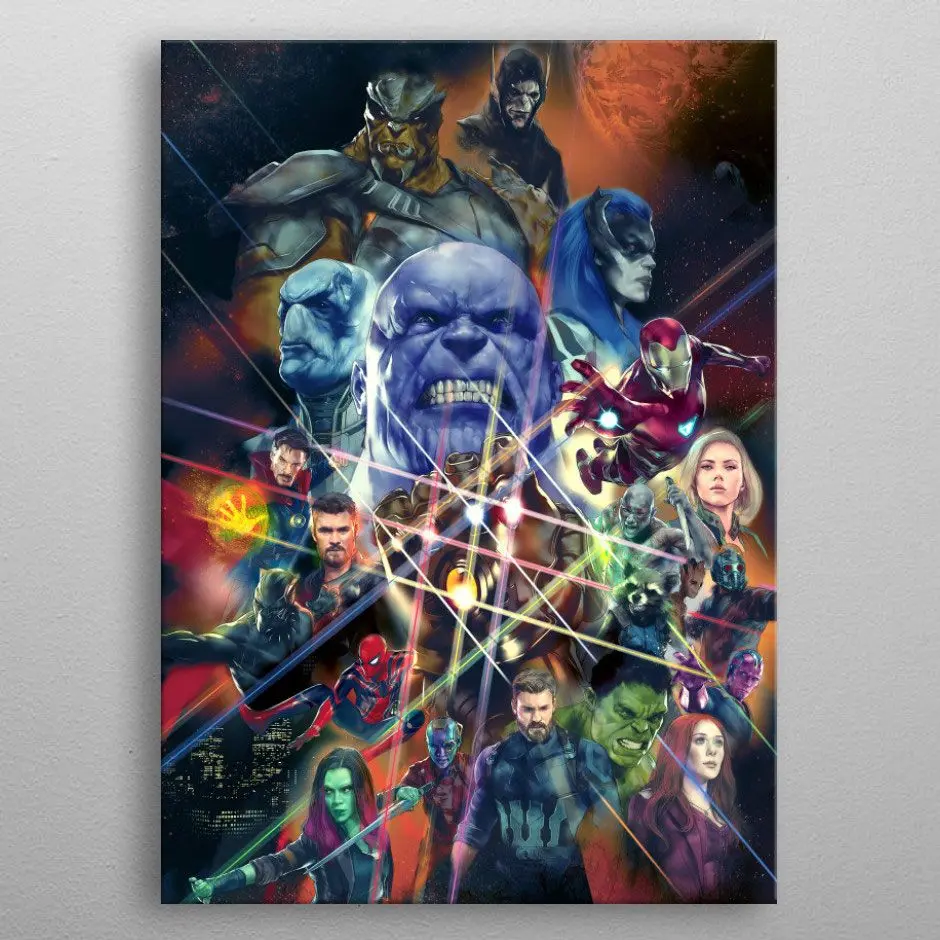 Marvel Metal Poster Infinity War Characters 32 x 45 cm product photo
