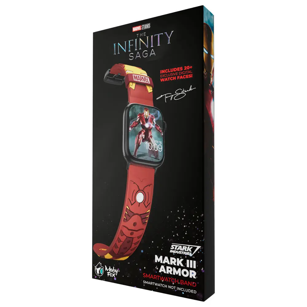 Marvel Iron Man 3D Smartwatch strap + face designs product photo