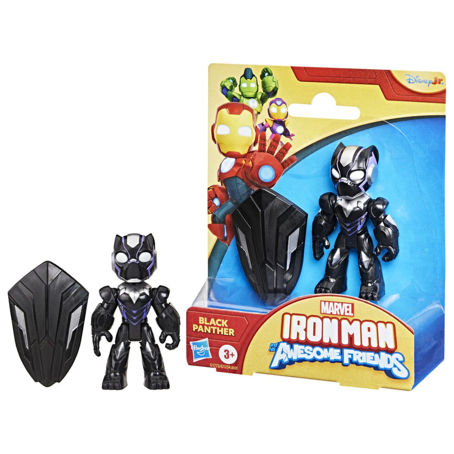 Marvel Iron Man And His Awesome Friends Black Panther figure 7cm product photo