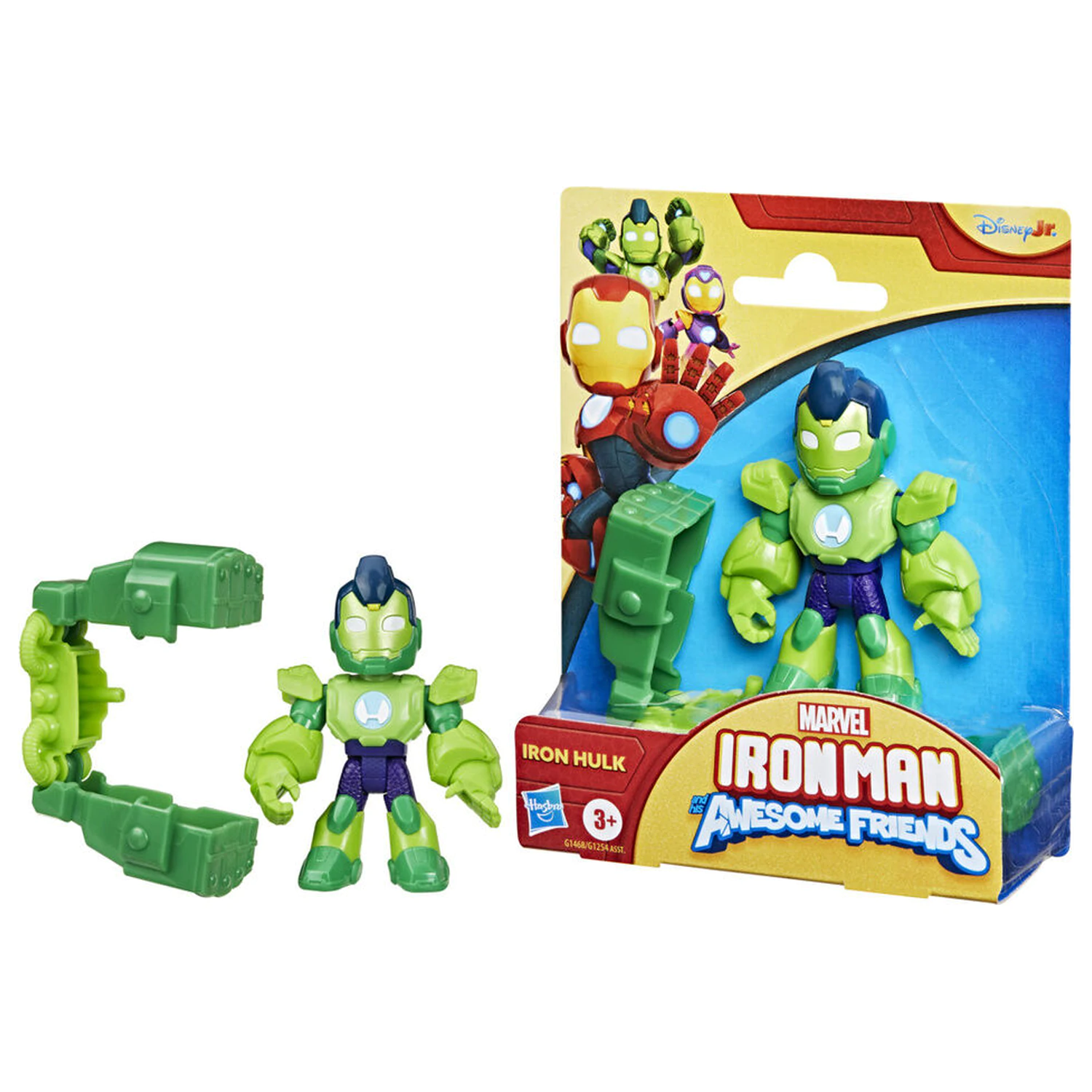 Marvel Iron Man And His Awesome Friends Iron Hulk figure 7cm product photo