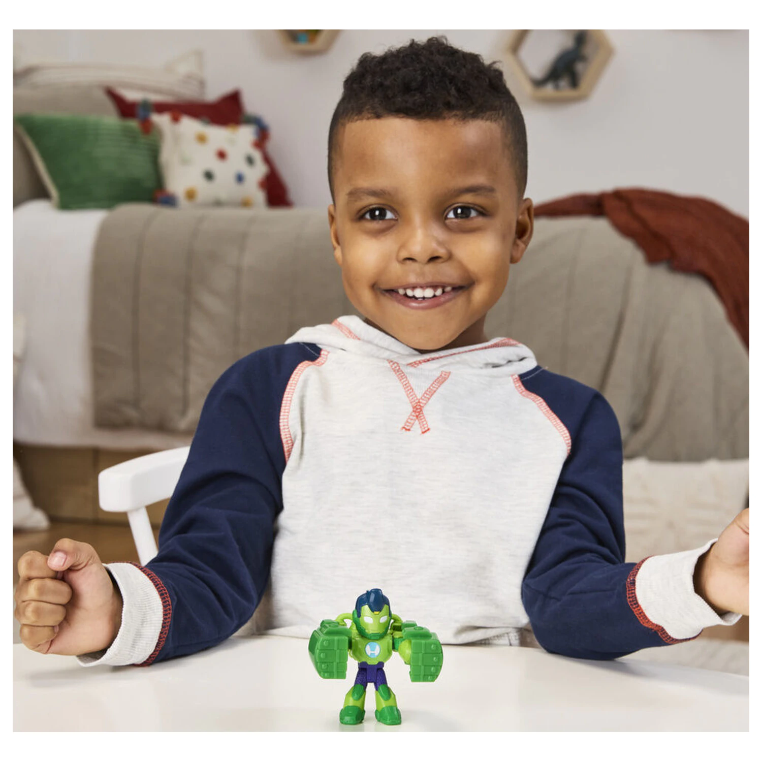 Marvel Iron Man And His Awesome Friends Iron Hulk figure 7cm product photo