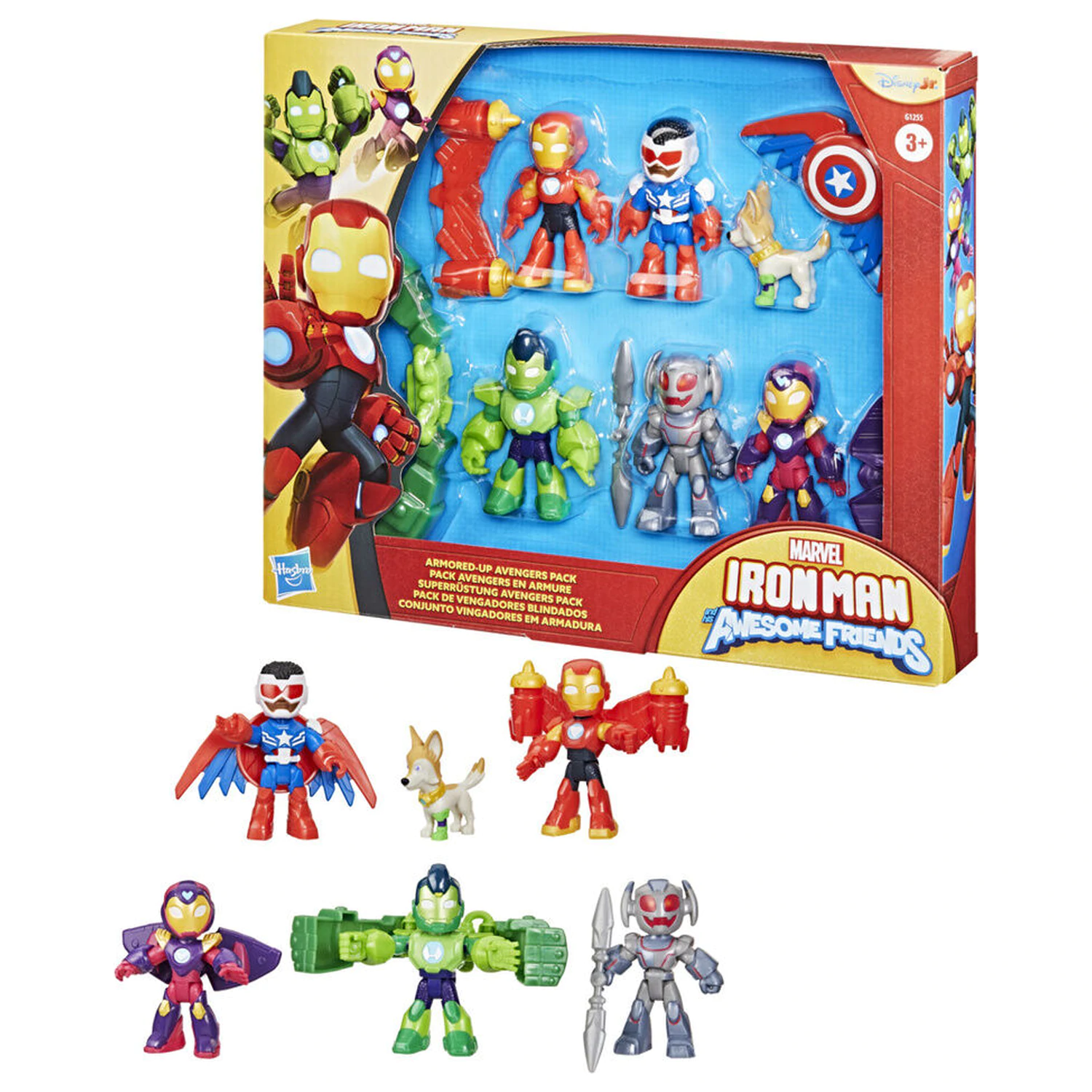 Marvel Iron Man And His Awesome Friends pack 6 figures 7cm product photo