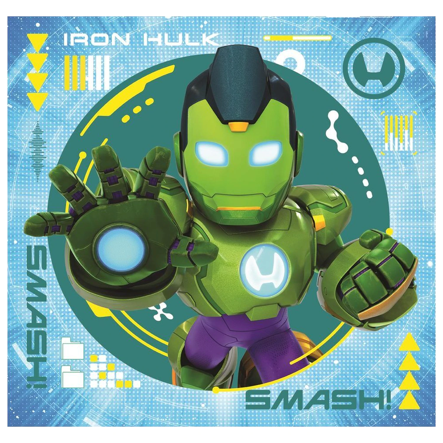 Marvel Iron Man And His Awesome Square puzzle 3x48pcs product photo