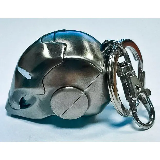 Marvel Comics Metal Keychain Iron Man Helmet Mark II product photo