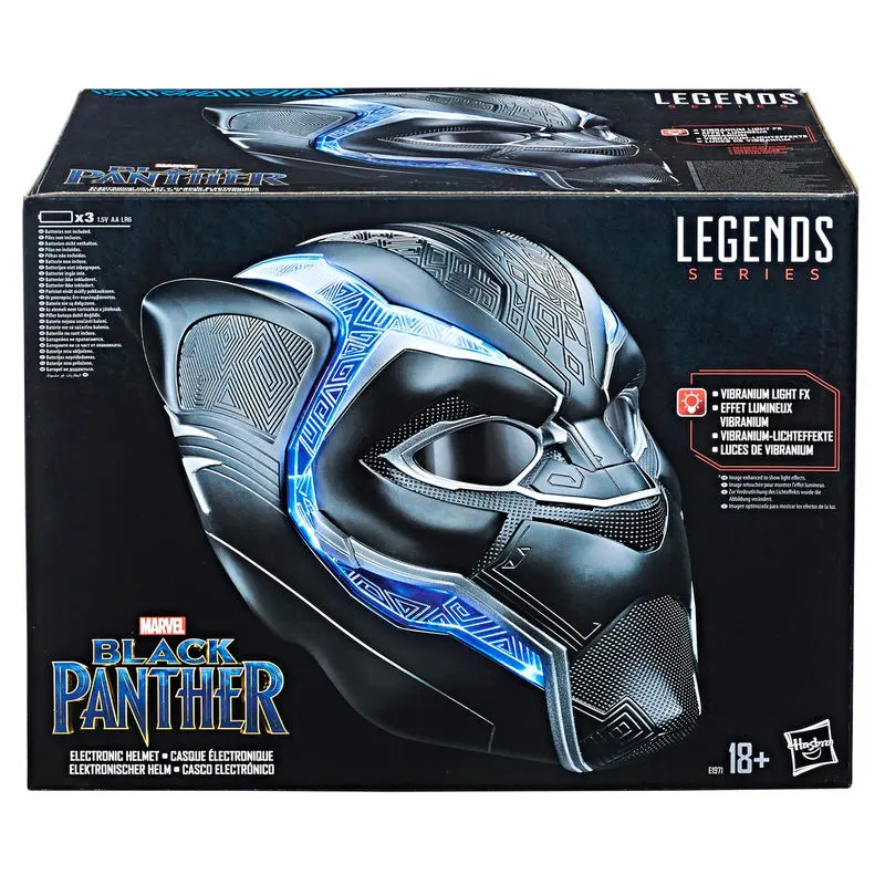 Marvel Legends Black Panther electronic helmet product photo