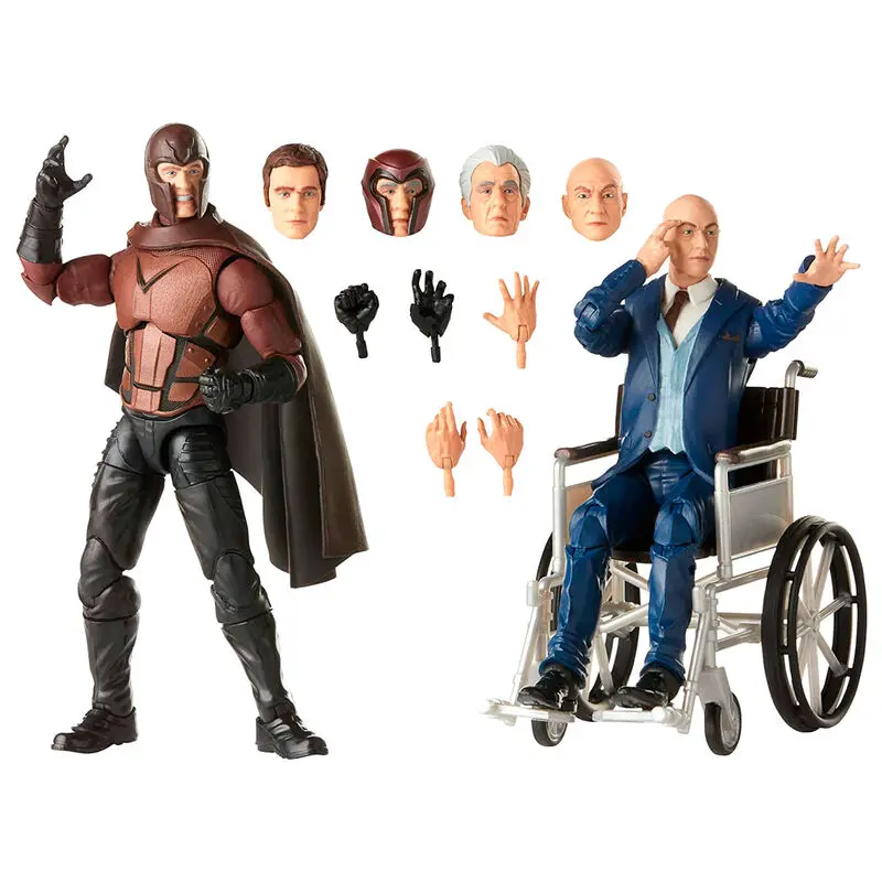Marvel Legends 20 Anniversary Magneto and Professor X set 2 figures 15cm product photo