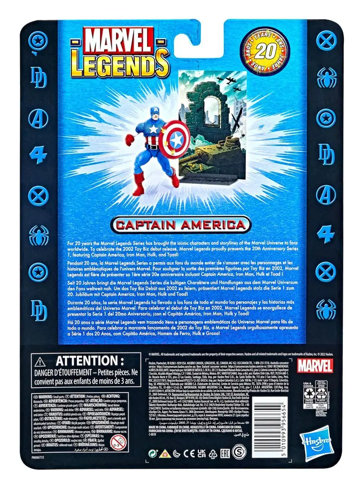 Marvel Legends 20th Anniversary Series 1 Action Figure 2022 Captain America 15 cm product photo