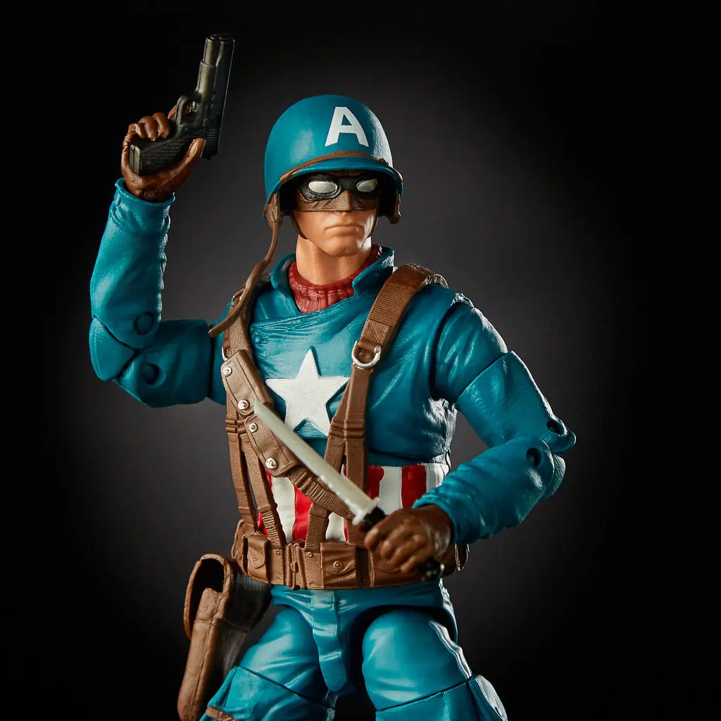 Marvel Legends Captain America set figure and vehicle product photo