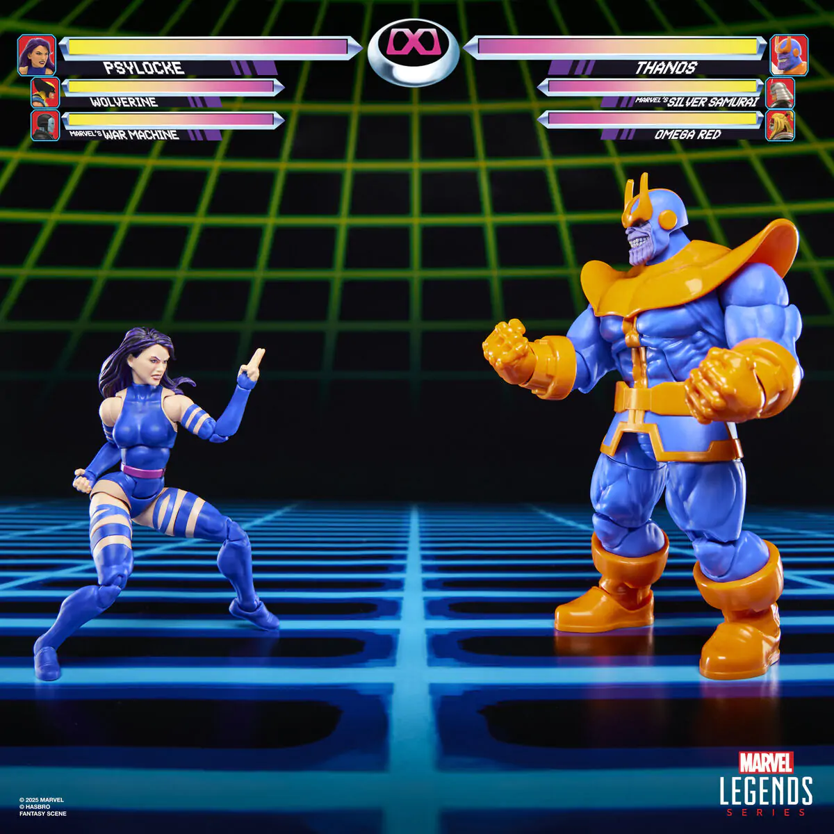 Marvel Legends Gameverse Psylocke vs Thanos pack 2 figures 15cm product photo
