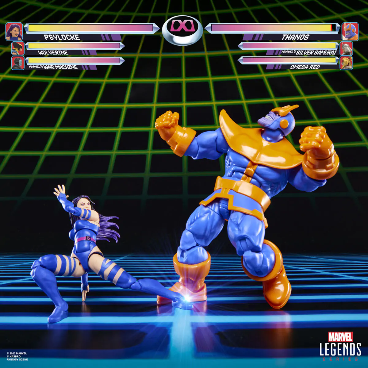Marvel Legends Gameverse Psylocke vs Thanos pack 2 figures 15cm product photo