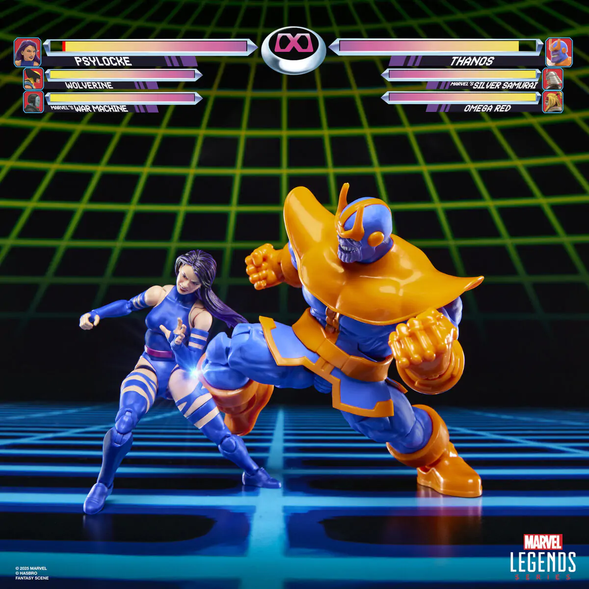 Marvel Legends Gameverse Psylocke vs Thanos pack 2 figures 15cm product photo