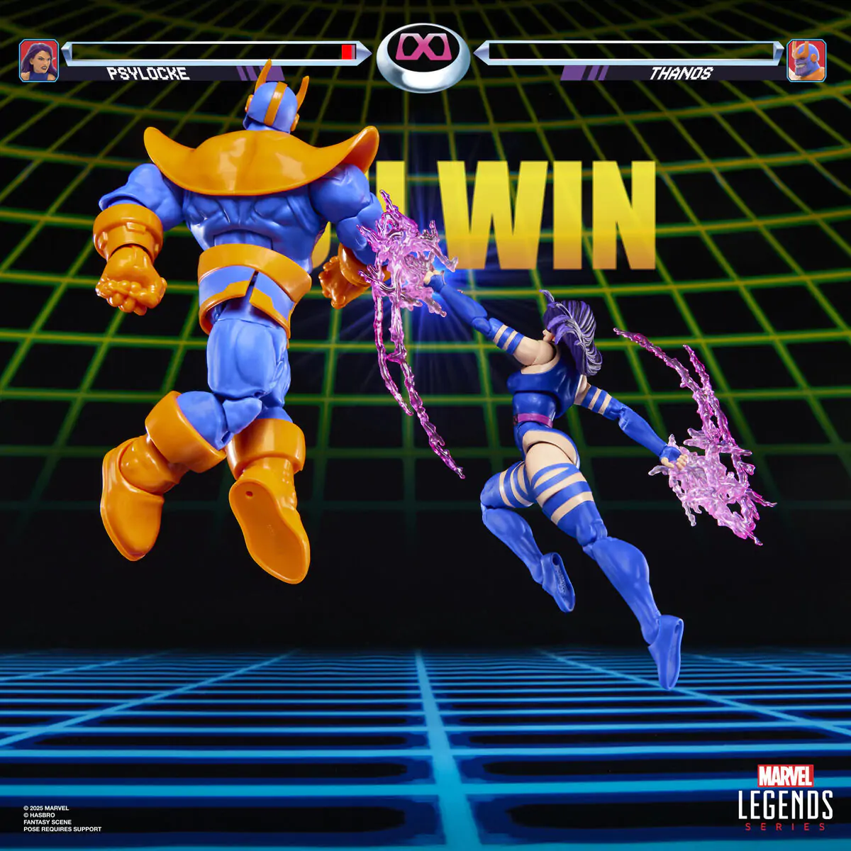 Marvel Legends Gameverse Psylocke vs Thanos pack 2 figures 15cm product photo