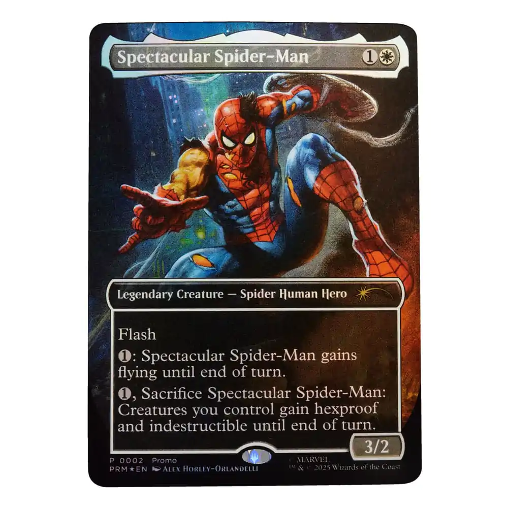 Marvel Legends Magic: The Gathering Action Figure Battle-Damaged Spider-Man (plus Exclusive Foil Card) 15 cm product photo