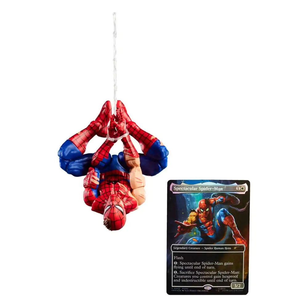 Marvel Legends Magic: The Gathering Action Figure Battle-Damaged Spider-Man (plus Exclusive Foil Card) 15 cm product photo