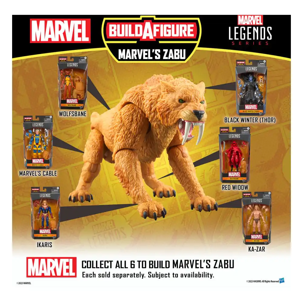 Marvel Legends Action Figure Marvel's Cable (BAF: Marvel's Zabu) 15 cm product photo