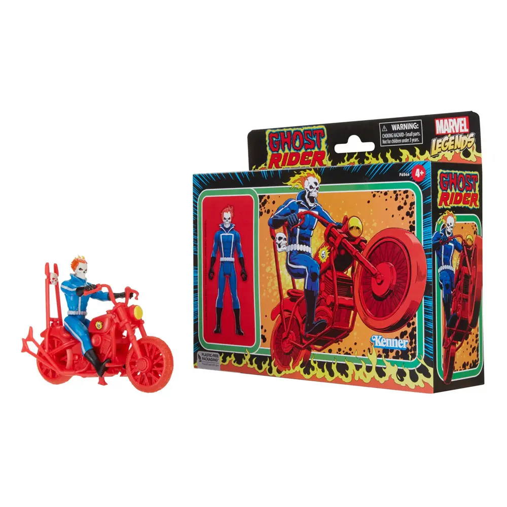 Marvel Legends Retro Collection Action Figure with Vehicle Ghost Rider 10 cm product photo