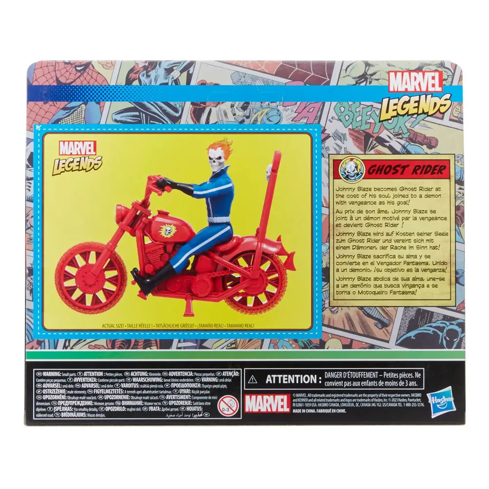 Marvel Legends Retro Collection Action Figure with Vehicle Ghost Rider 10 cm product photo