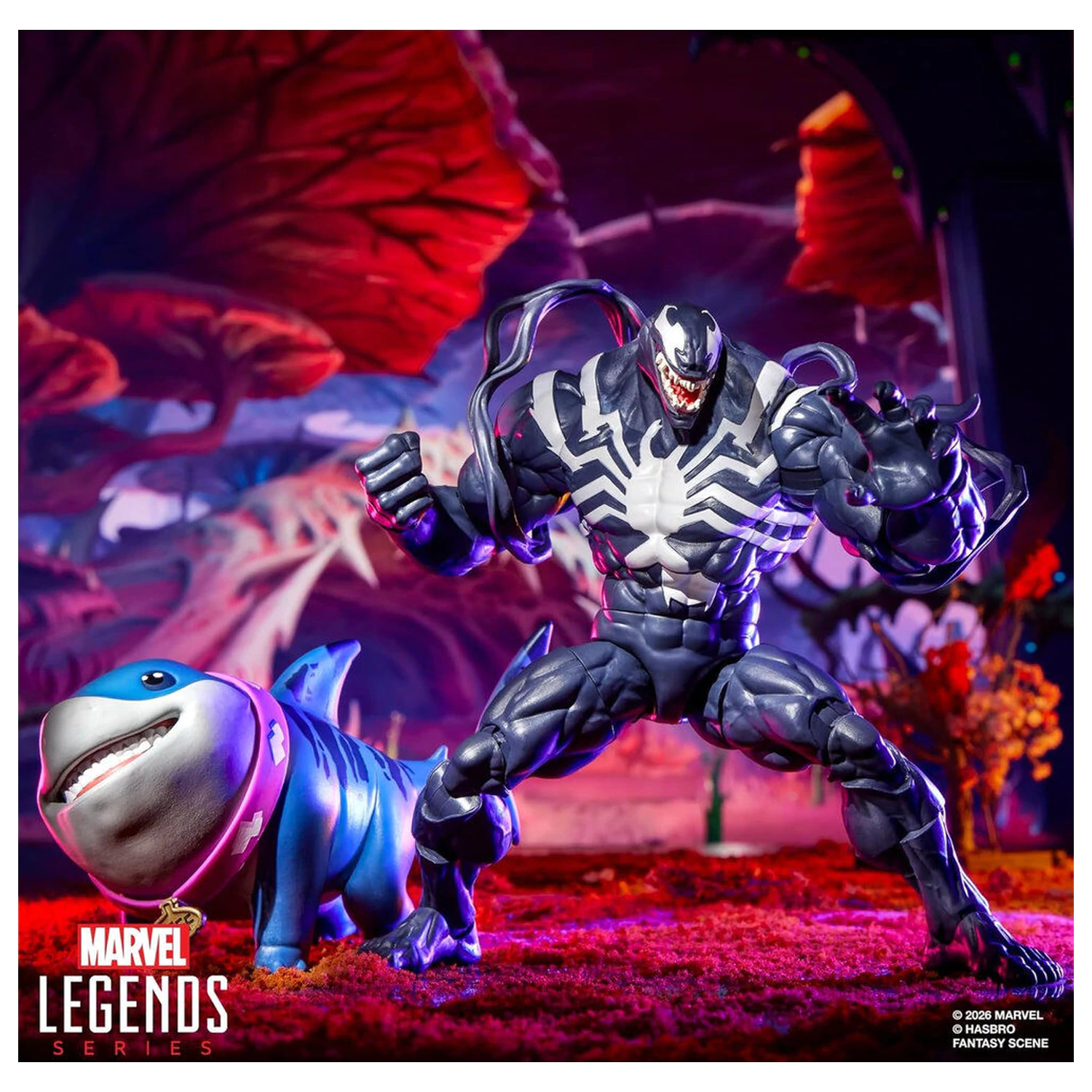 Marvel Legends Rivals Venom & Jeff the Land Shark figure 15cm product photo
