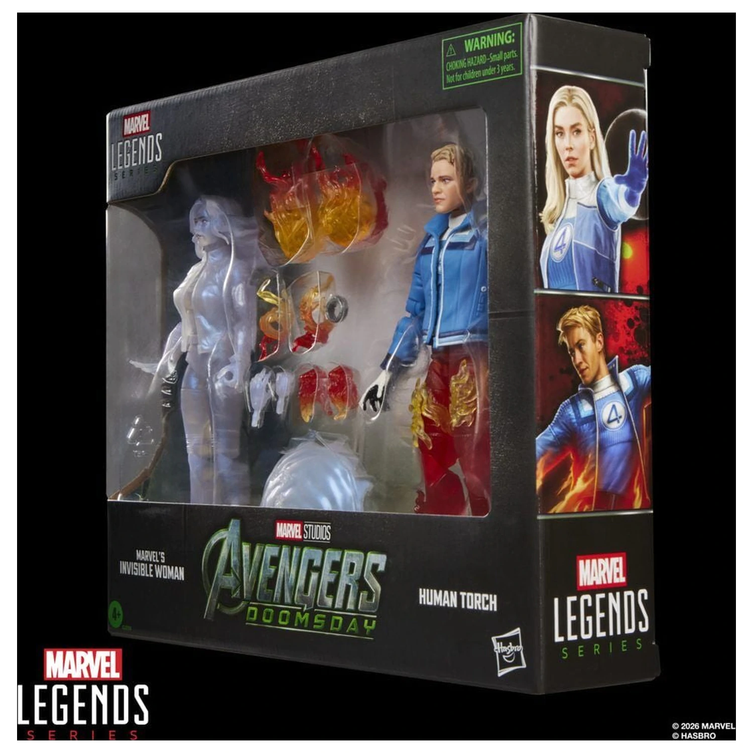 Marvel Legends Series Avengers Doomsday Invisible Woman & Human Torch pack 2 figures 15cm product photo