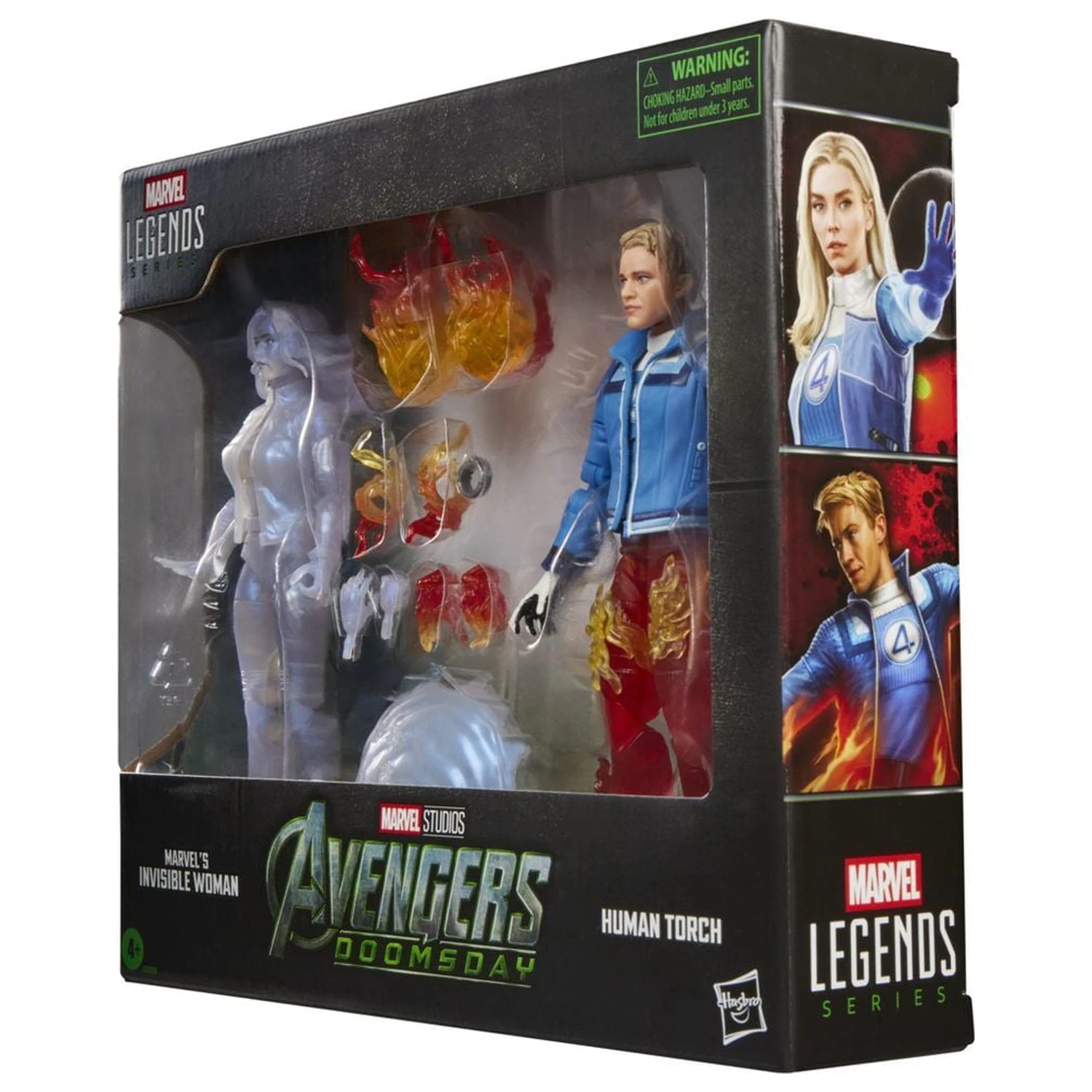 Marvel Legends Series Avengers Doomsday Invisible Woman & Human Torch pack 2 figures 15cm product photo