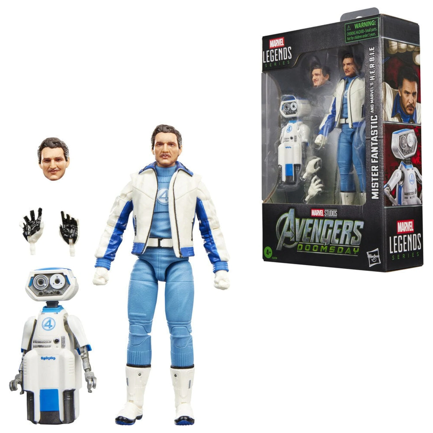 Marvel Legends Series Avengers Doomsday Mister Fantastic and Marvels H.E.R.B.I.E. figure 15cm product photo