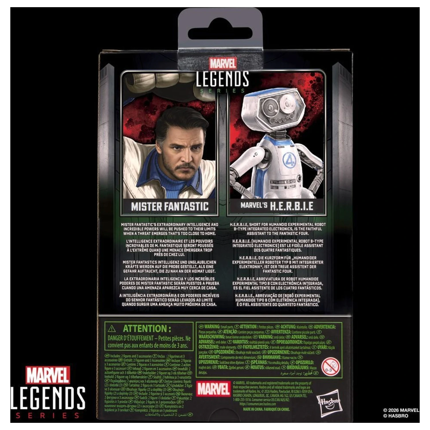 Marvel Legends Series Avengers Doomsday Mister Fantastic and Marvels H.E.R.B.I.E. figure 15cm product photo