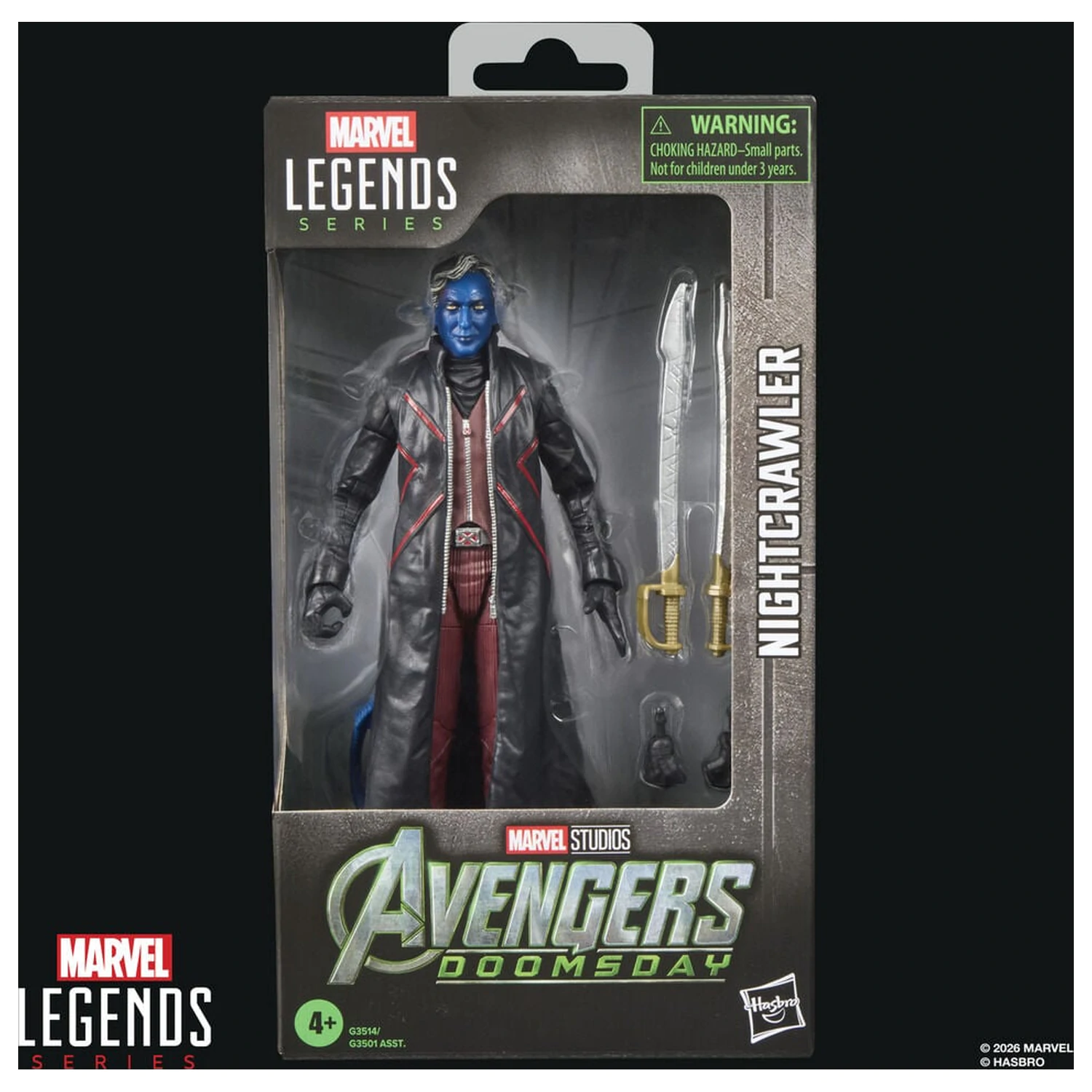 Marvel Legends Series Avengers Doomsday Nightcrawler figure 15cm product photo
