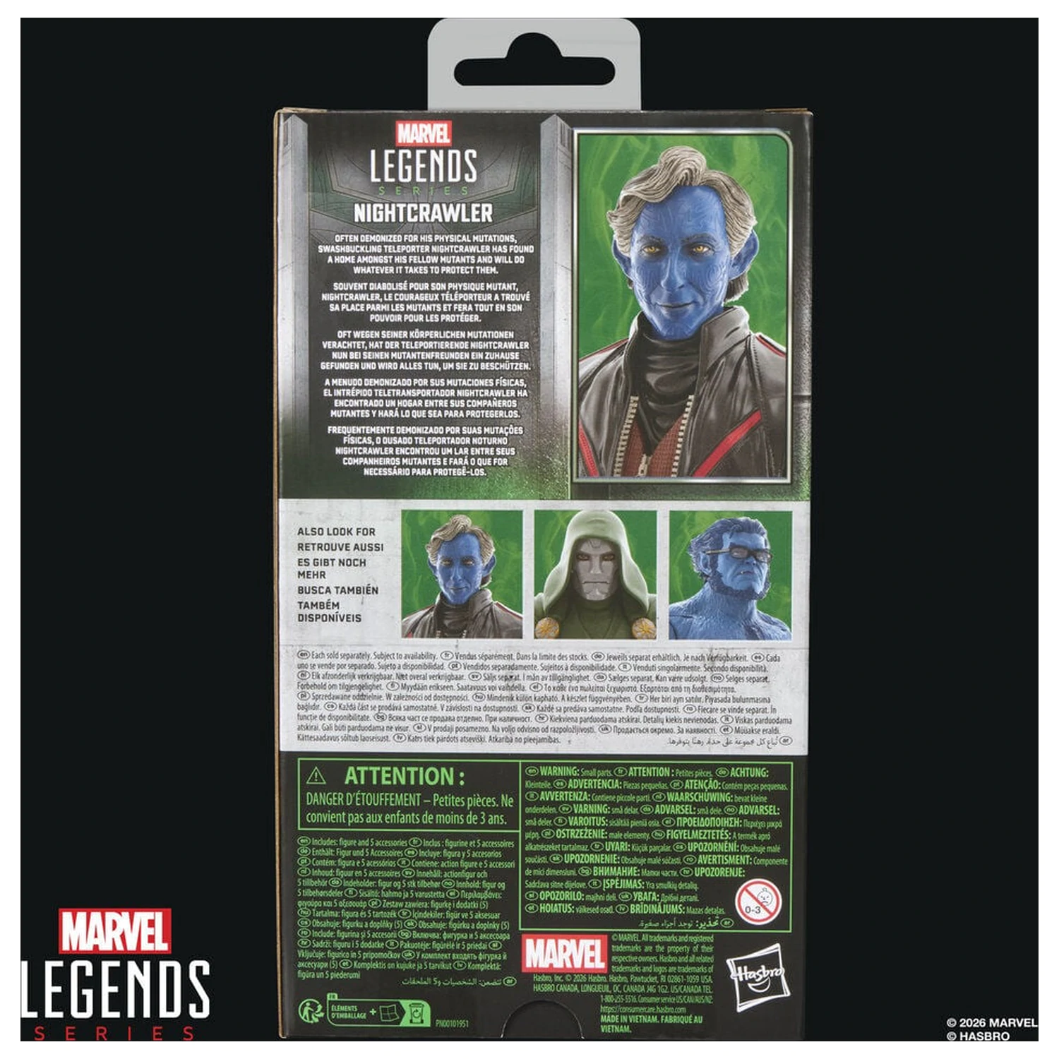 Marvel Legends Series Avengers Doomsday Nightcrawler figure 15cm product photo