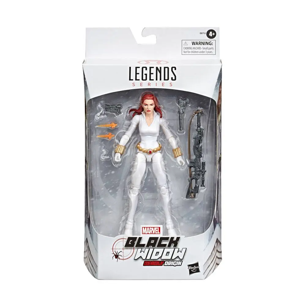 Marvel Legends Series Action Figure Black Widow White Suit Deadly Origin 15 cm product photo