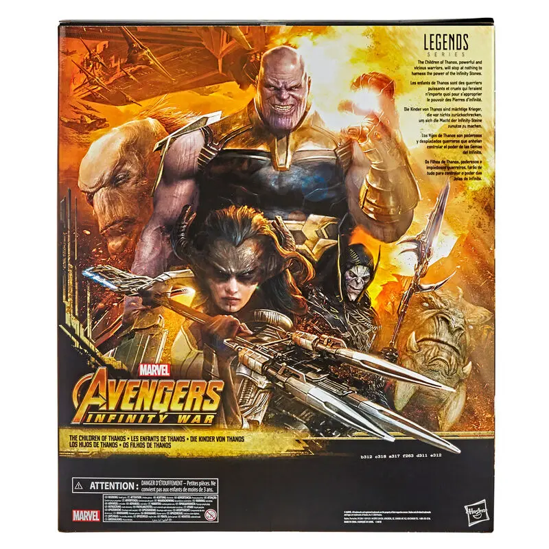 Marvel Legends Series Avengers The Children of Thanos set 5 figures 15cm product photo