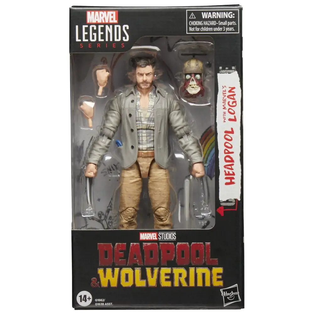 Marvel Legends Series Deadpool & Wolverine - Headpool with Marvels Logan figure 15cm termékfotó