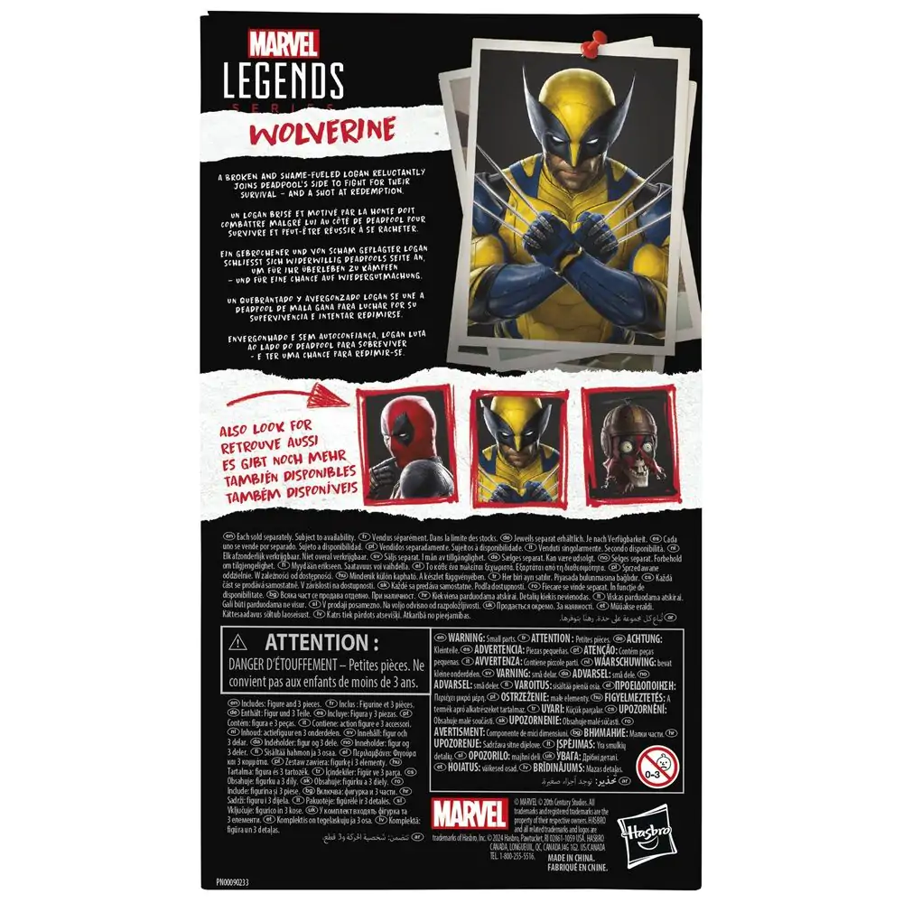 Marvel Legends Series Deadpool & Wolverine - Wolverine figure 15cm termékfotó