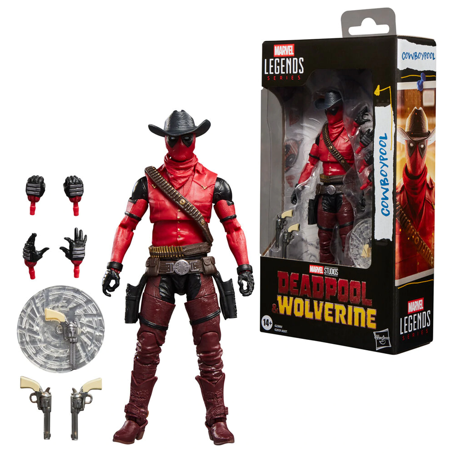 Marvel Legends Series Deadpool & Wolverine Cowboypool figure 15cm product photo
