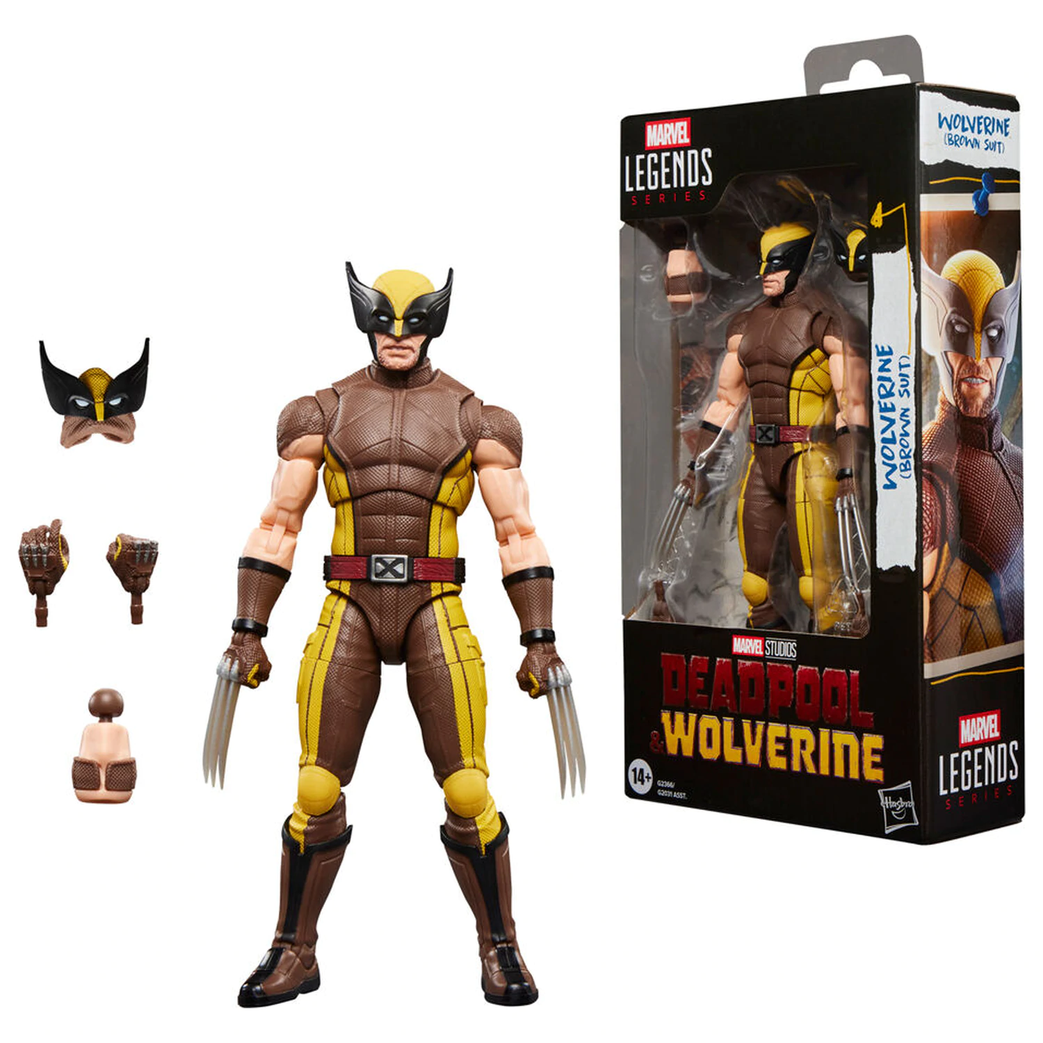 Marvel Legends Series Deadpool & Wolverine -  Wolverine Brown Suit figure 15cm product photo