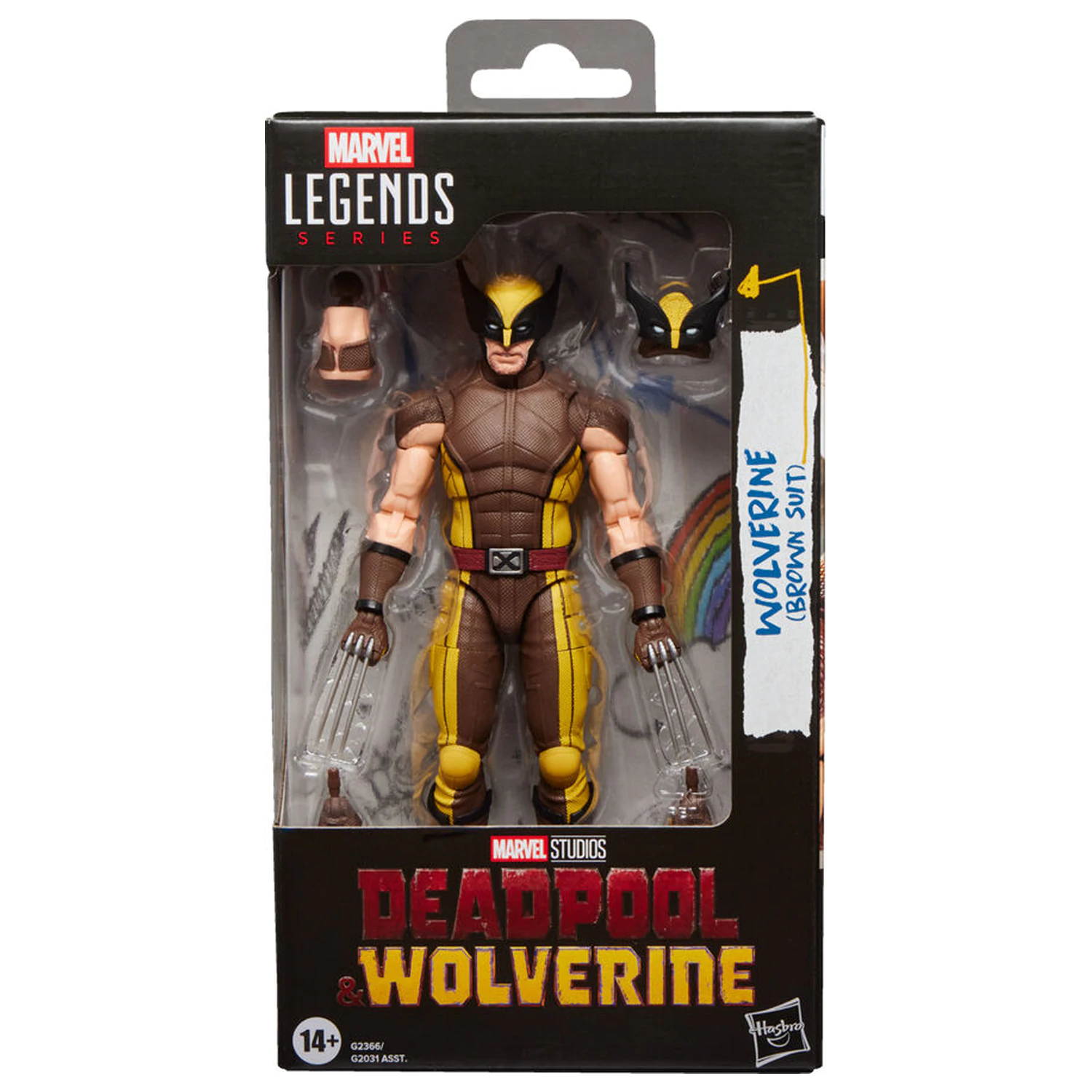 Marvel Legends Series Deadpool & Wolverine -  Wolverine Brown Suit figure 15cm product photo