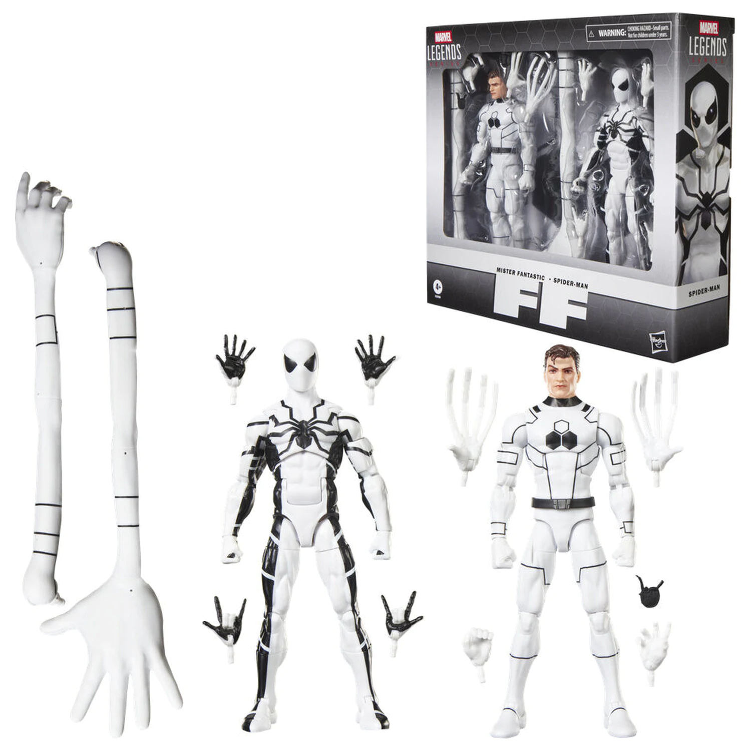 Marvel Legends Series Fantastic Four Mister Fantastic & Spiderman set 2 figures 15cm product photo