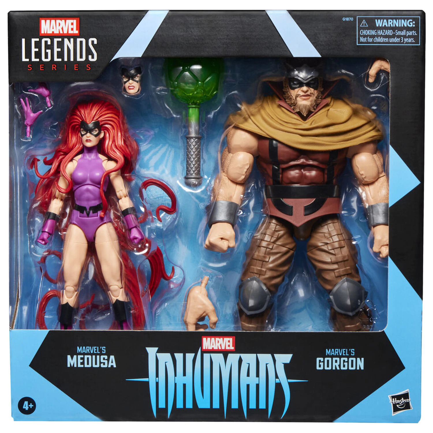 Marvel Legends Series Inhumans Medusa & Gorgon pack 2 figures product photo