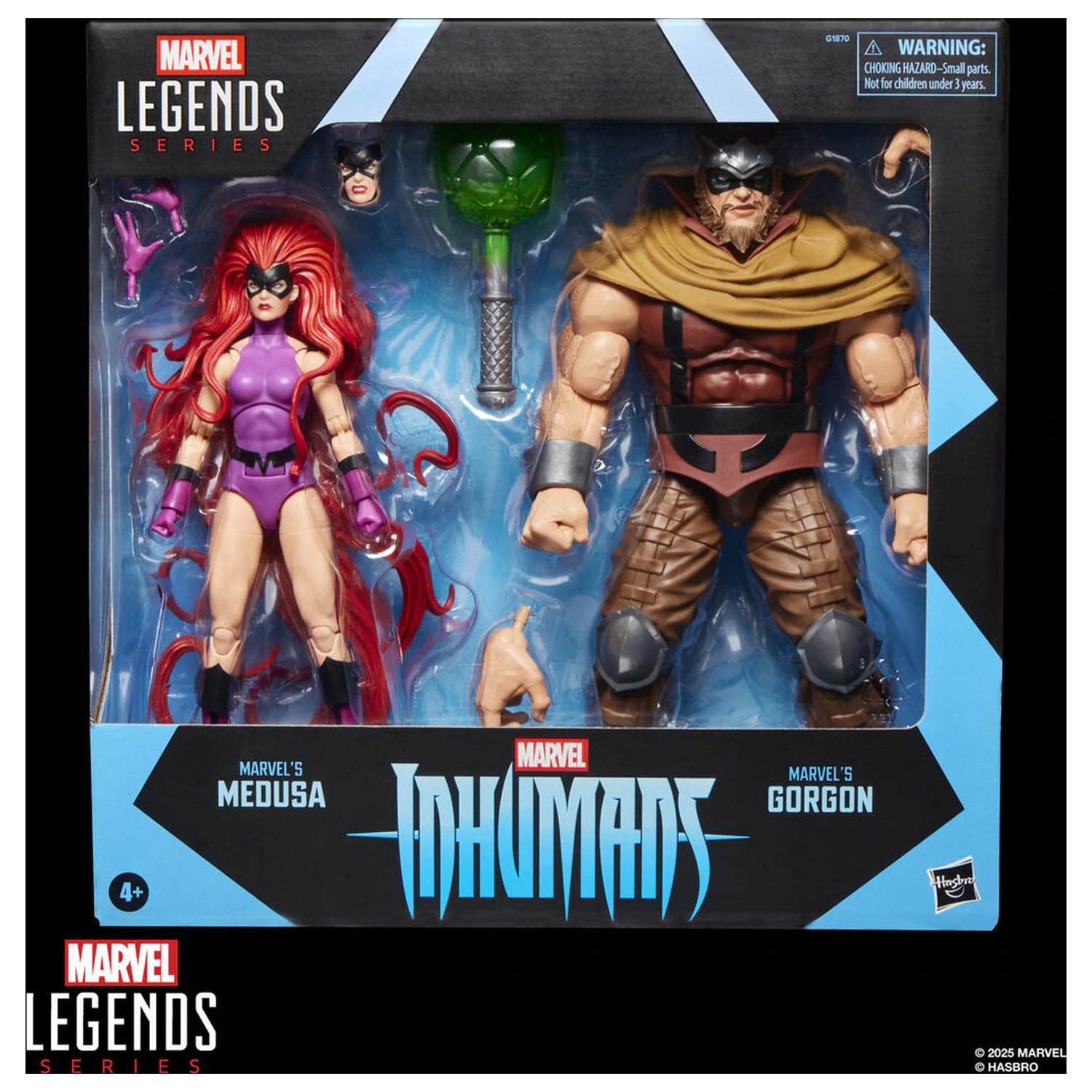 Marvel Legends Series Inhumans Medusa & Gorgon pack 2 figures product photo
